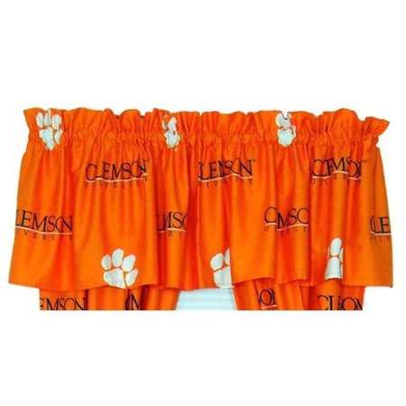 COLLEGE COVERS College Covers CLECVL Clemson Printed Curtain Valance- 84 x 15 CLECVL